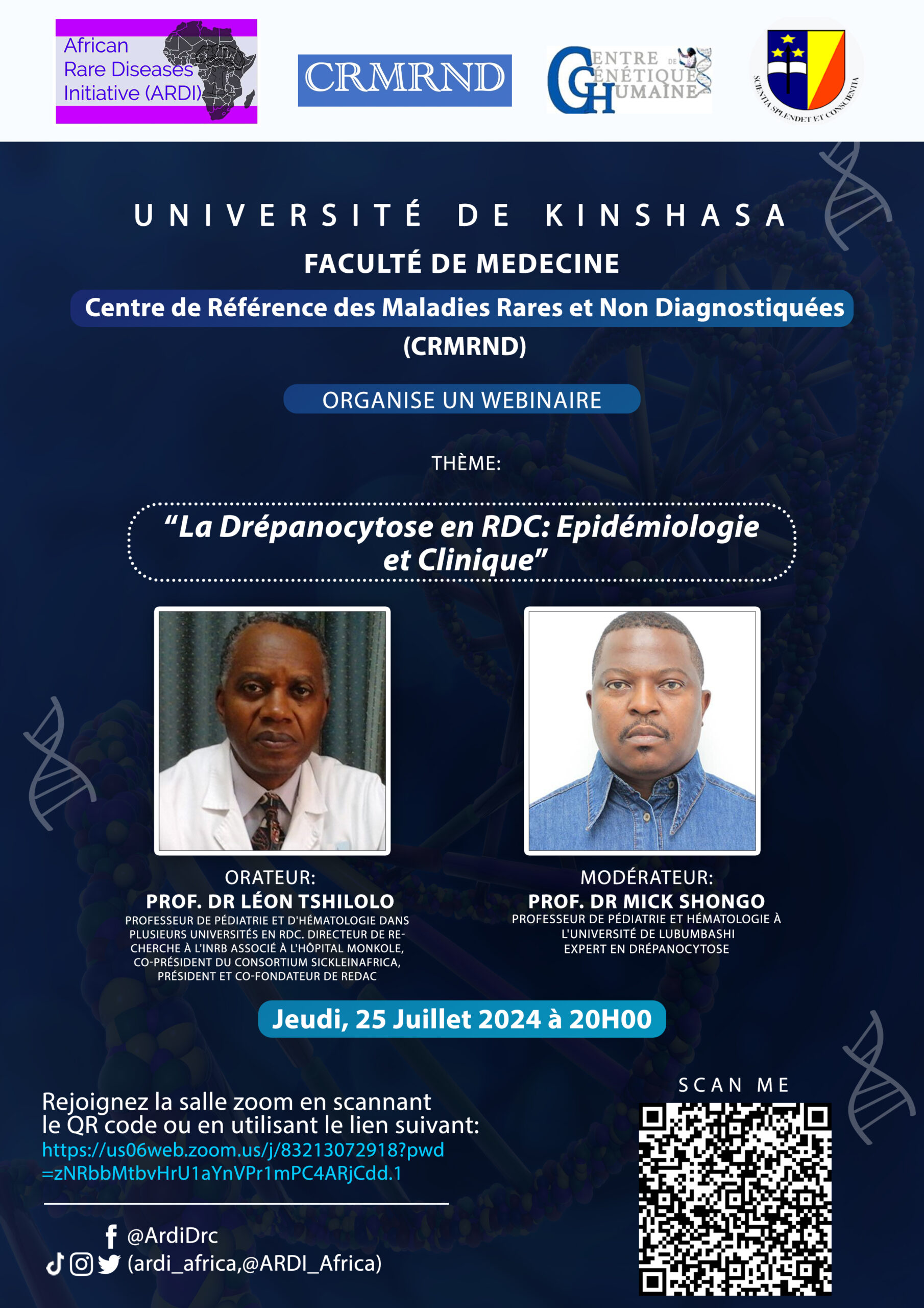 L’Initiative Africaine des Maladies Rares (ARDI) et le Centre de Référence des Maladies Rares de  l’Université de Kinshasa