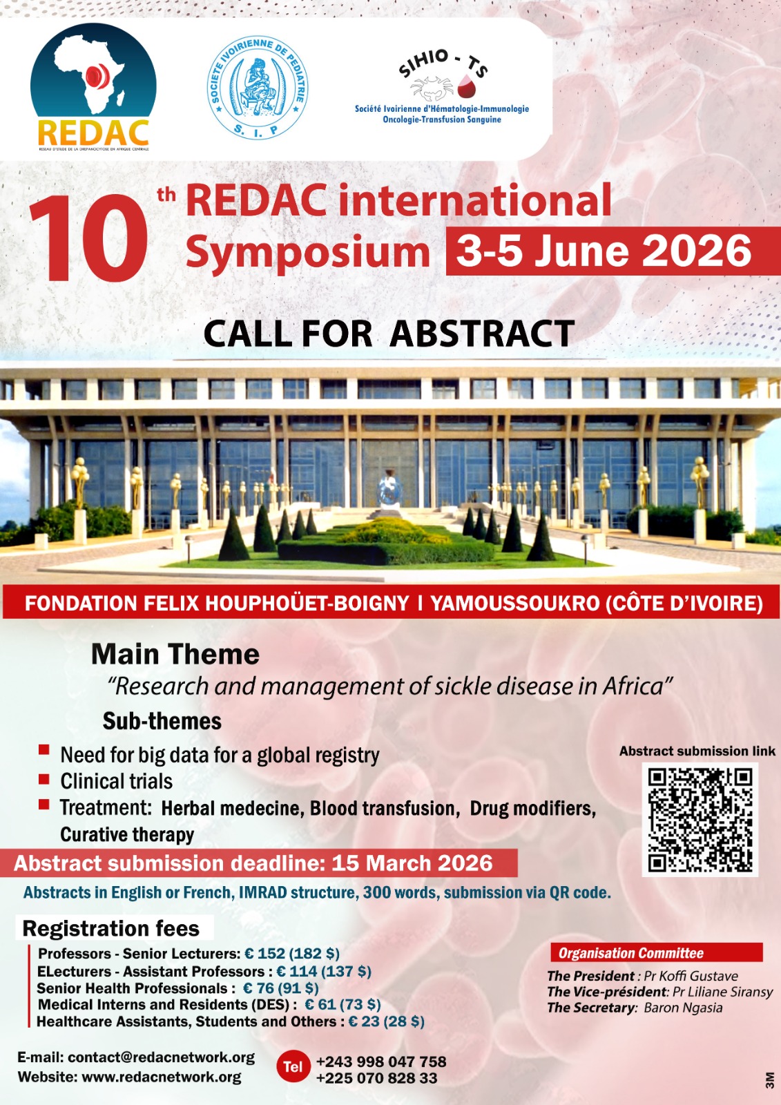 10ème Symposium international REDAC(Côte d&rsquo;Ivoire): Appel à soumissions de résumés.